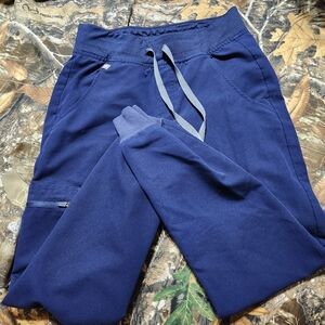 Navy blue jogger scrub pants